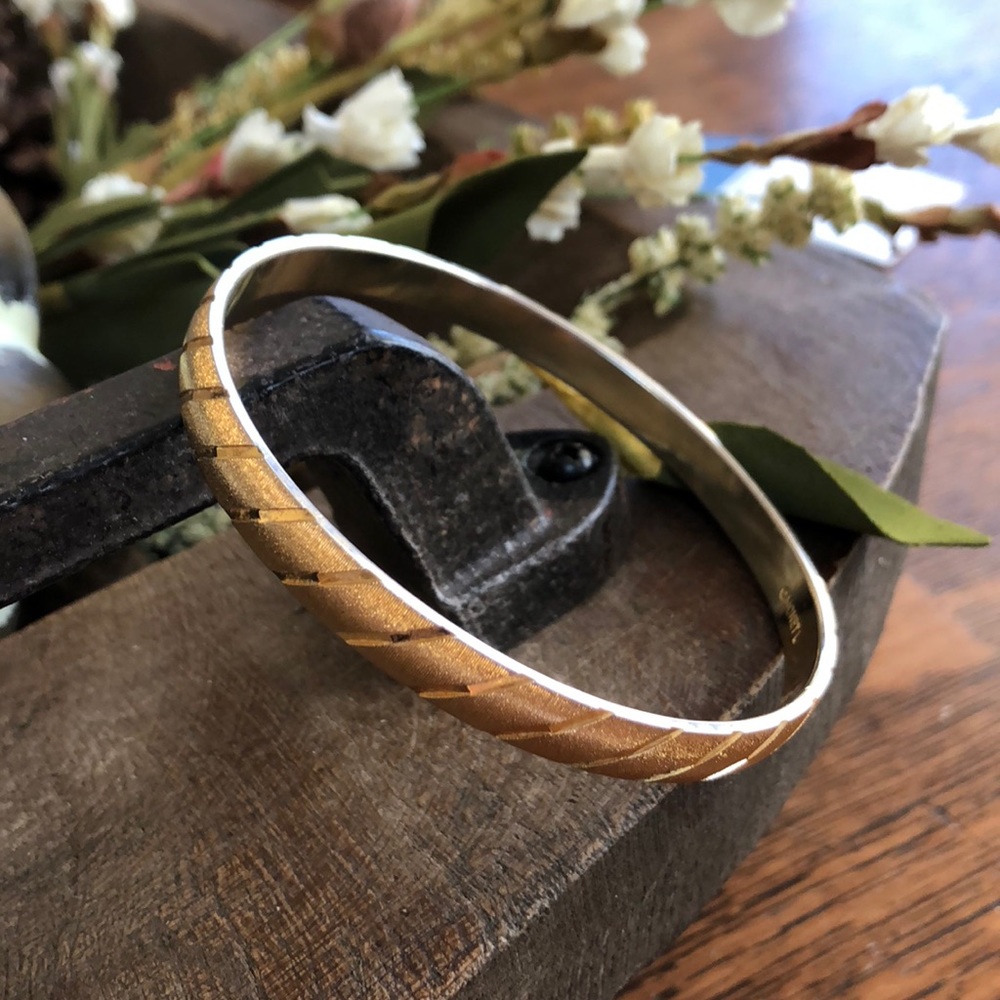 Vintage gold Monet bangle